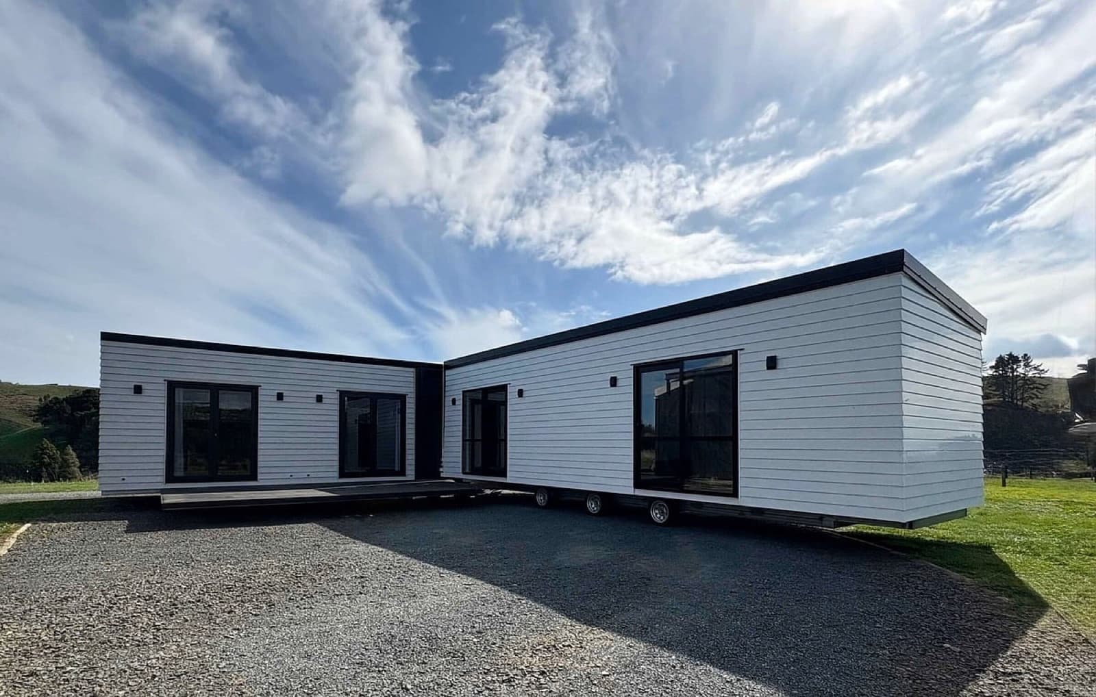 Transportable Homes delivered to Tauranga - NZ-made tiny home set against bush